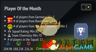 《FIFA 19》德甲月最佳罗伊斯SBC难点阵容推荐