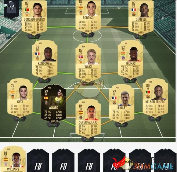 《FIFA 19》10W预算开荒阵容推荐