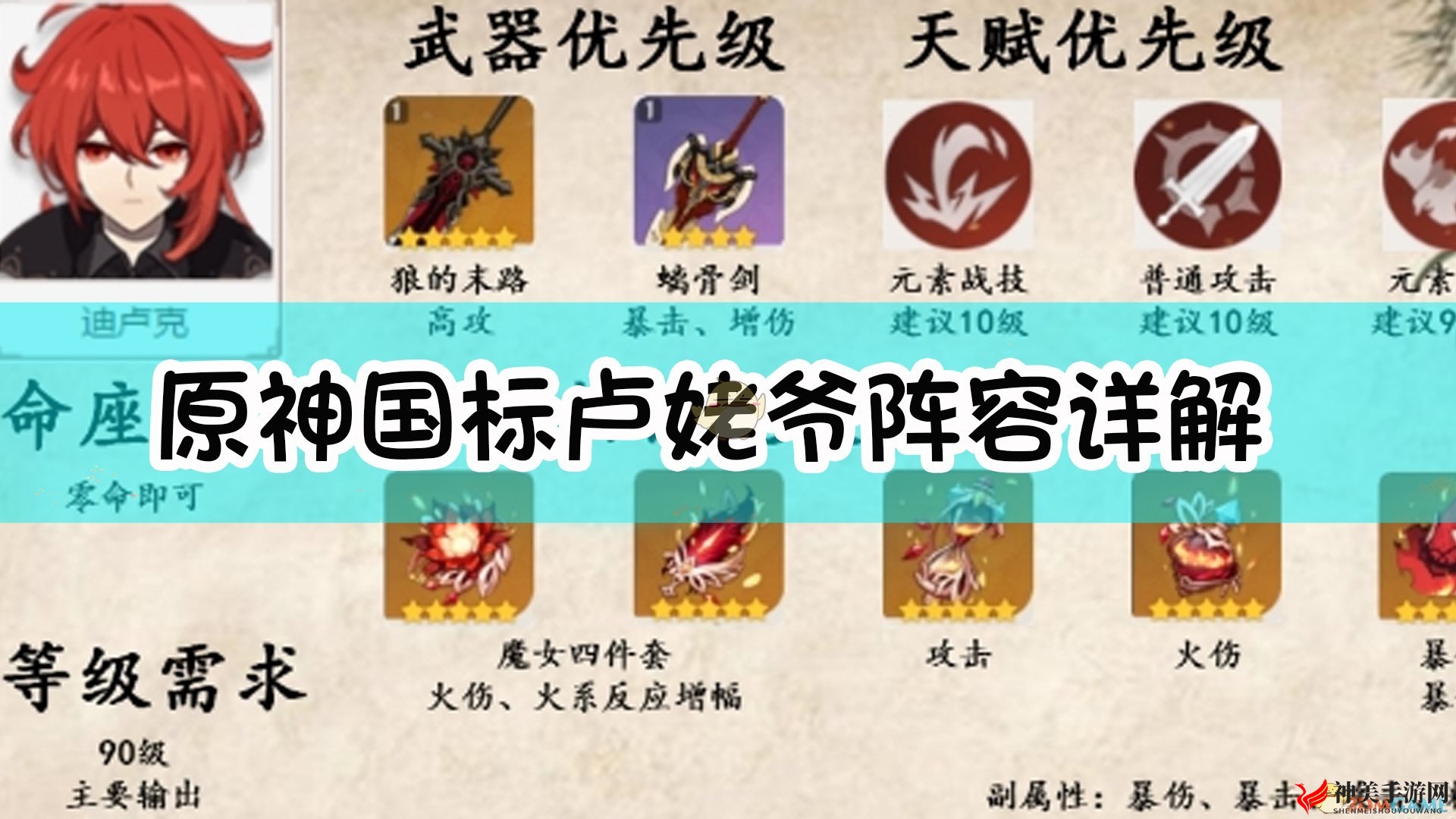 《原神》国标卢姥爷阵容详解