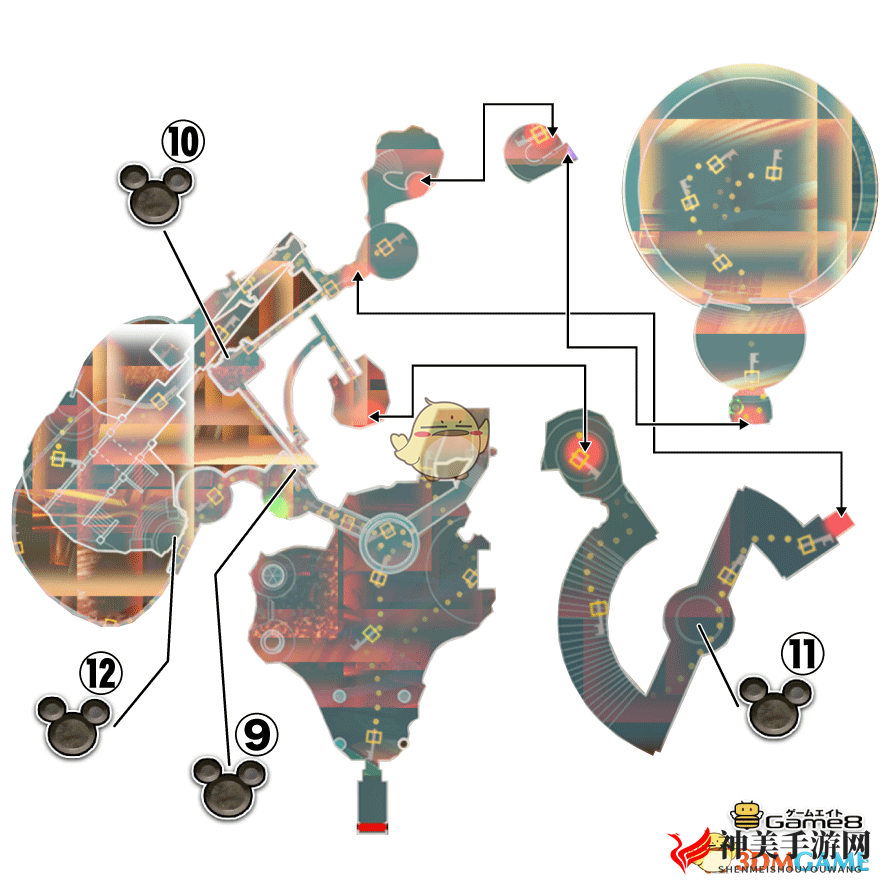 《王国之心3》奥林匹ス世界全米奇幸运标记位置攻略