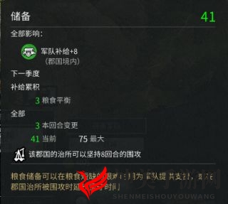 《全面战争：三国》粮食与补给相关介绍分析